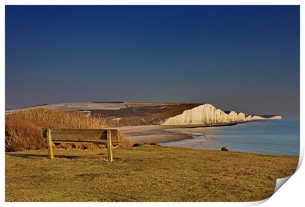 Cuckmere And Seven Sisters Print by Phil Clements