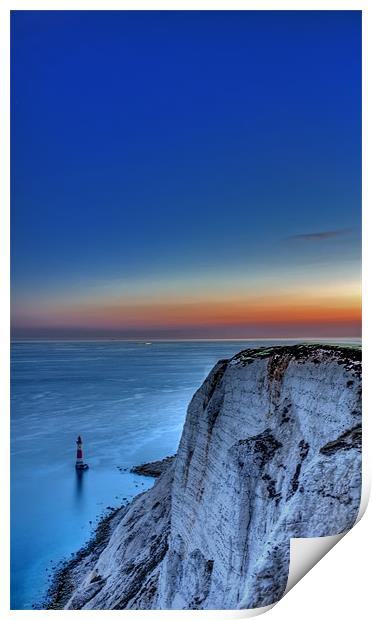 Beachy Head Blues Print by Phil Clements