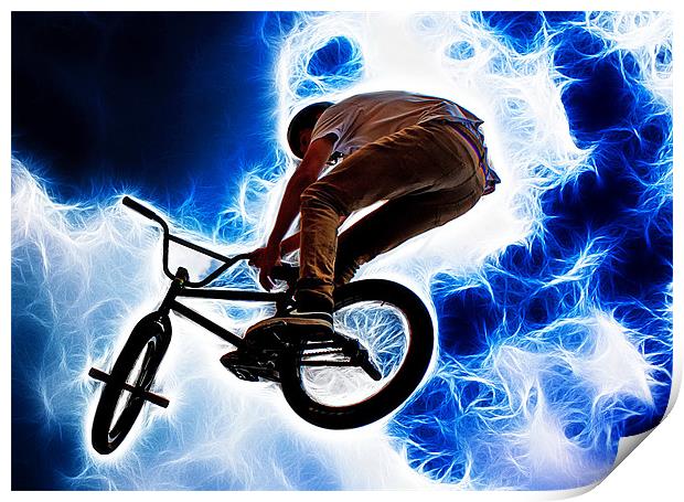 Electric BMX Print by Phil Clements