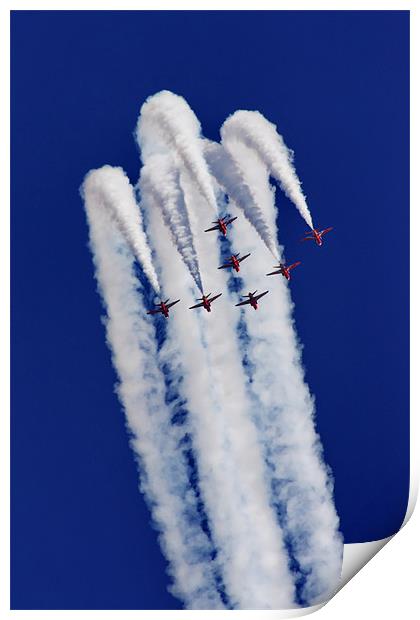 Red Arrows Print by Phil Clements