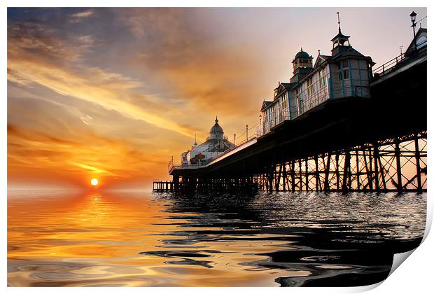 Eastbourne Pier Sunrise Print by Phil Clements