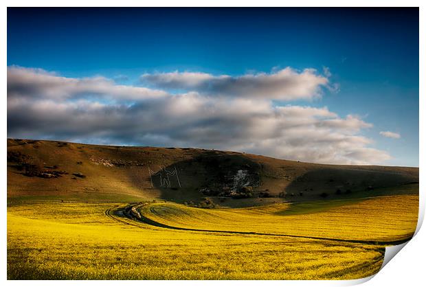  The Long Man Print by Phil Clements