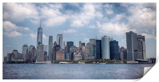 Manhattan Skyline Print by Phil Clements