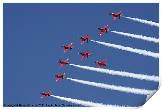 The Red Arrows Print by Bernie Condon