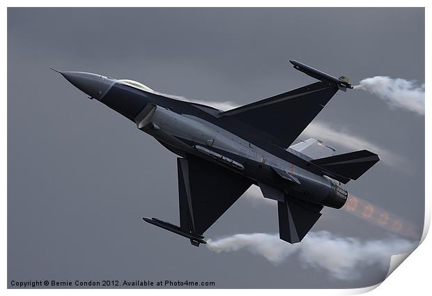 Belgian F-16 Fighting Falcon Print by Bernie Condon