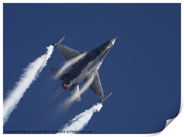 F16 Fighting Falcon Print by Bernie Condon