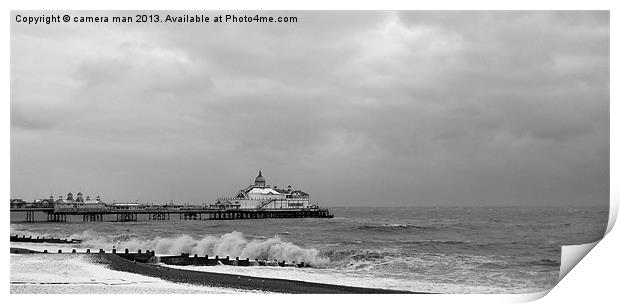 Winter Beach Print by camera man