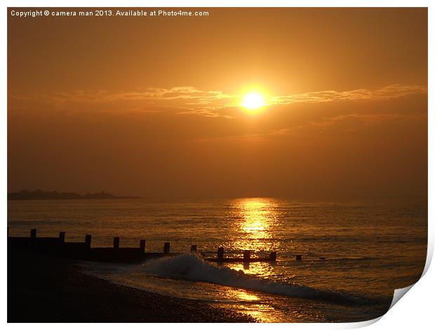 Coastal sunrise Print by camera man