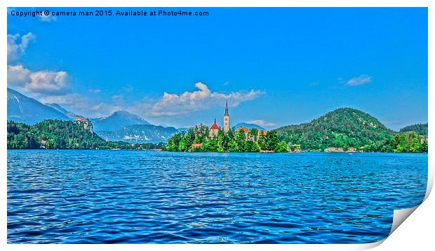  Lake Bled Print by camera man