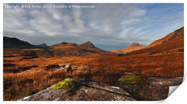 Assynt Panorama Print by Rob Turner