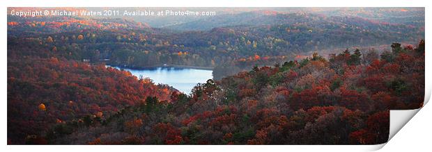 Mountain Lake Print by Michael Waters Photography