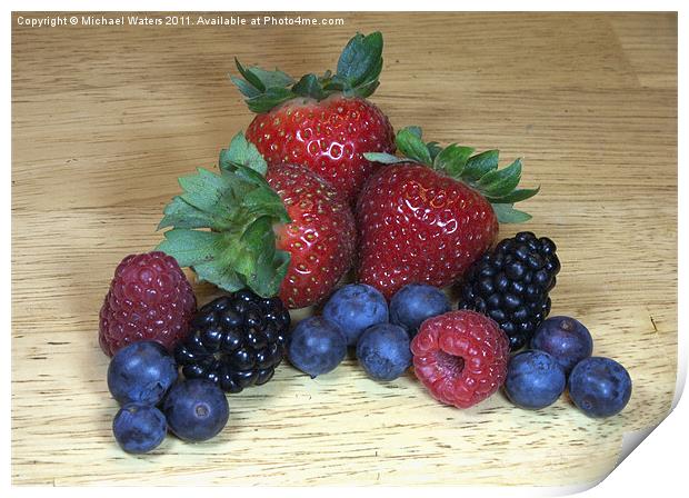 Summer Fruit Print by Michael Waters Photography