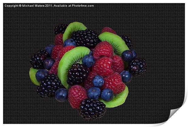 Summer Fruit Medley Print by Michael Waters Photography
