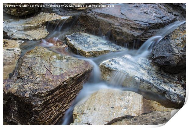 Majestic Falls Print by Michael Waters Photography