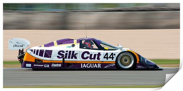 Group C Jaguar Print by Julian Bowdidge