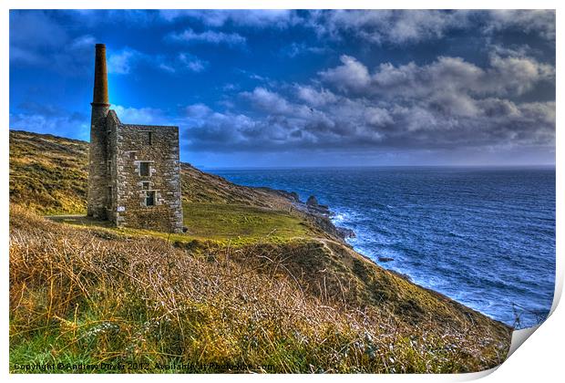 Rinsey head engine house Print by Andrew Driver