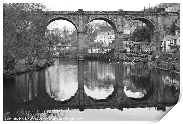 Knaresborough Bridge Print by Kirk Howie