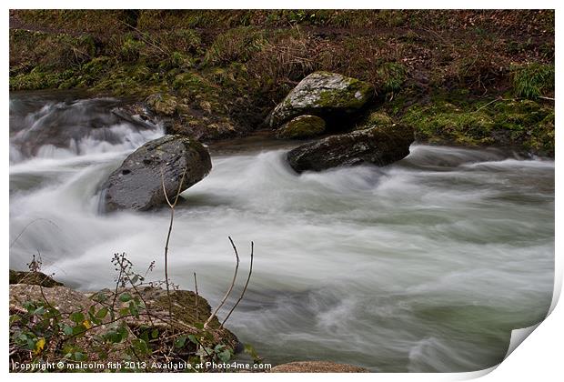 LEAPING ROCKS Print by malcolm fish