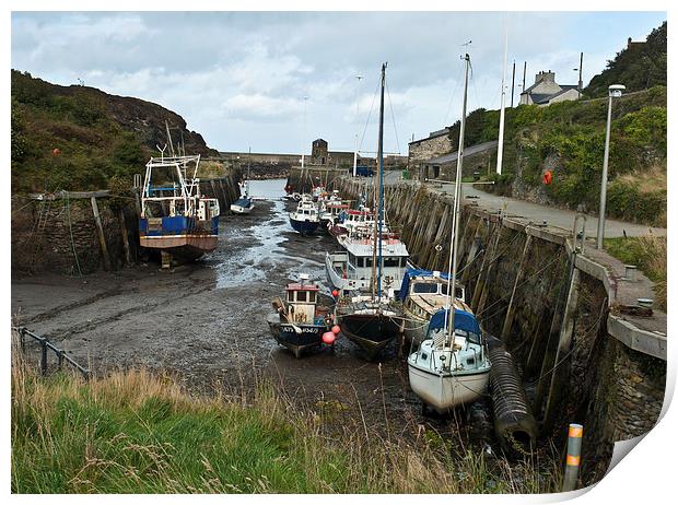 Amlwch Port Anglesey Print by malcolm fish