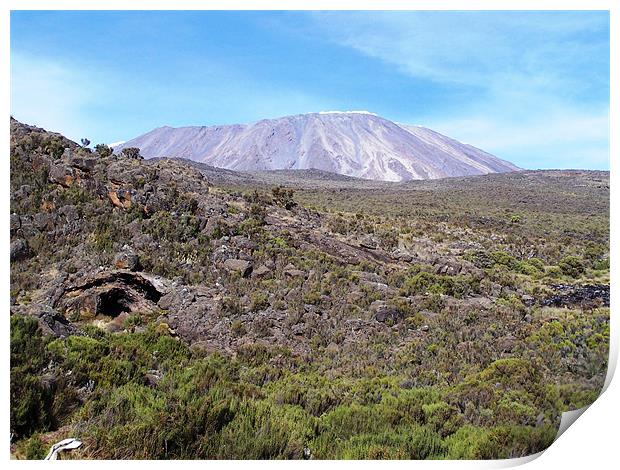 Mount Kilimanjaro Print by Helen Massey