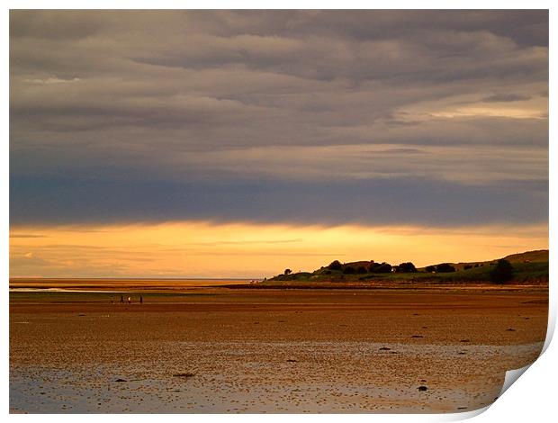 Low Tide Print by Steven Watson