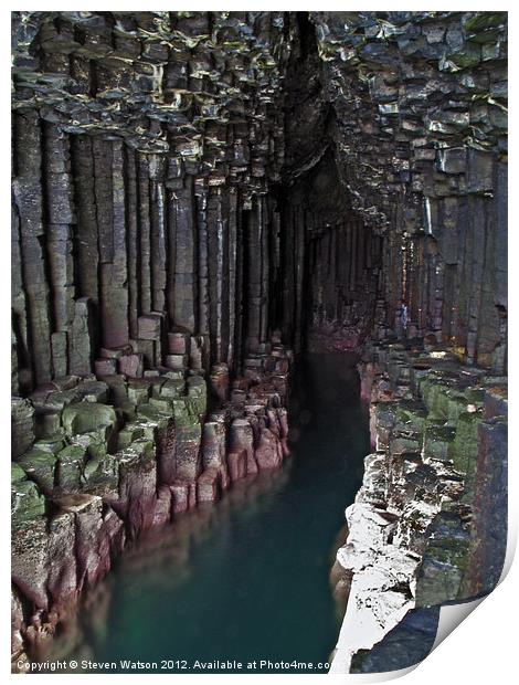 Fingal's Cave Print by Steven Watson