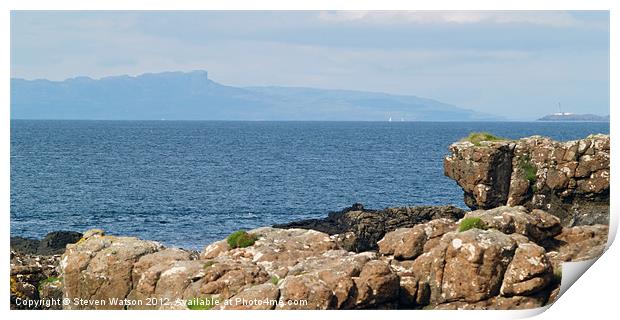 At Port Na Callaich Print by Steven Watson