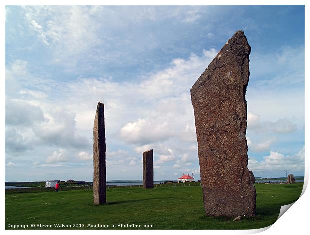 The Stones of Stenness Print by Steven Watson
