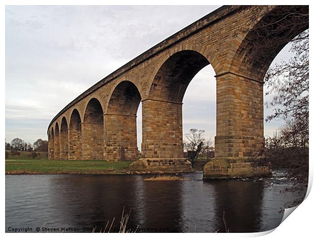 Arthington Viaduct Print by Steven Watson