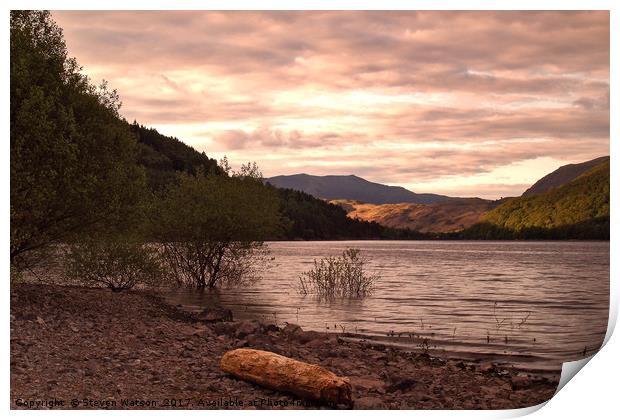 Evening at Thirlmere Print by Steven Watson
