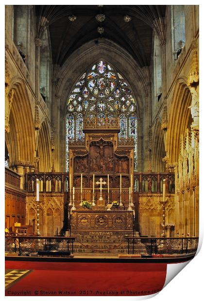 Selby High Altar Print by Steven Watson