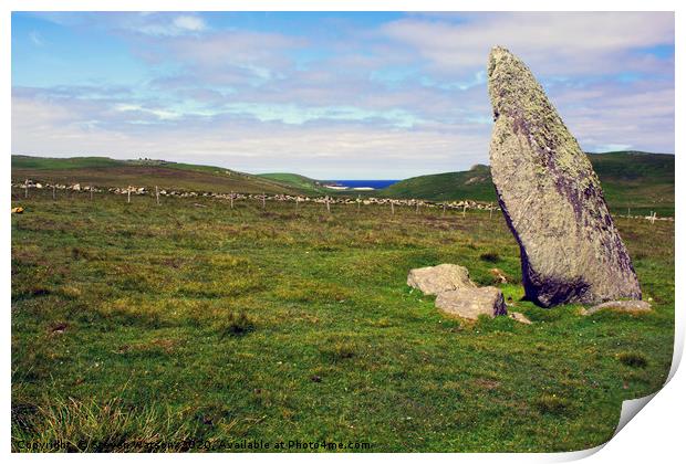 The Burragarth Stone 2 Print by Steven Watson