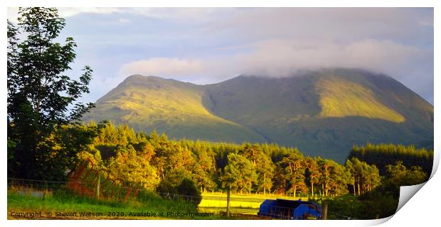 Ben Tallaidh Print by Steven Watson