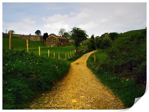 Approaching Keld Print by Steven Watson