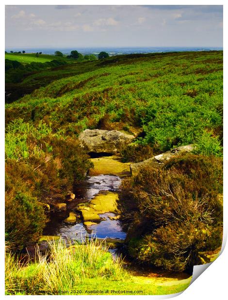 Hambleton Dyke Print by Steven Watson