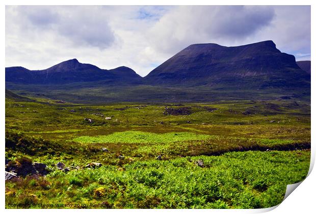 The Quinaig Range Print by Steven Watson