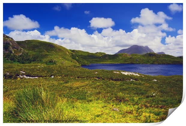 Loch Buine Moire and Cùl Mòr Print by Steven Watson