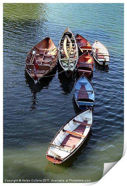 BOATS Print by Helen Cullens