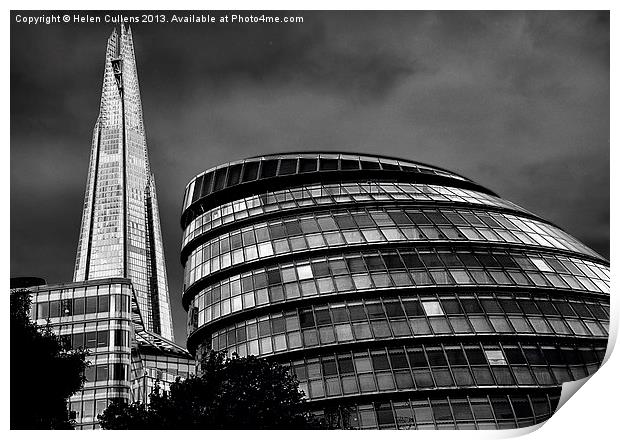 THE SHARD & THE VISOR Print by Helen Cullens