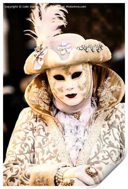Venetian Masquerade Costume  Print by Colin Daniels
