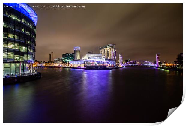 Manchester Salford Quays  Print by Colin Daniels