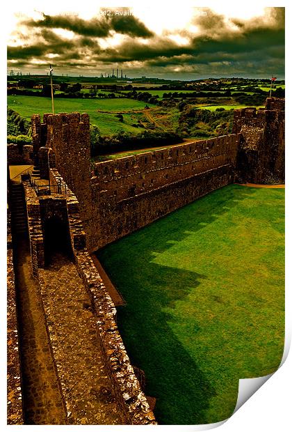 Pembroke Castle, Wales Print by David Martin