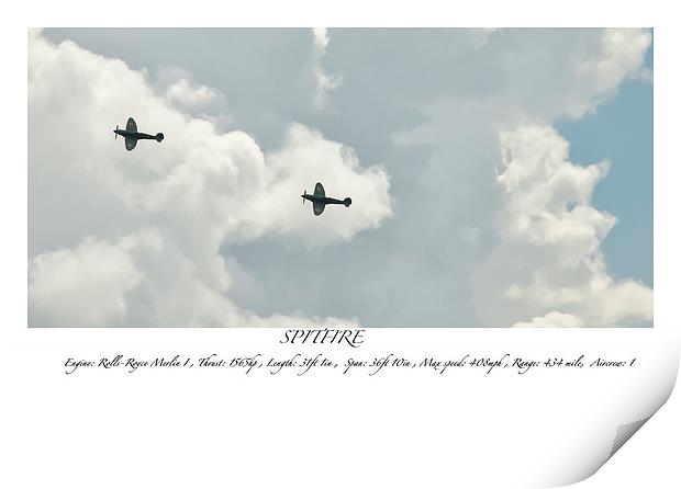  Spitfire Print by David Martin