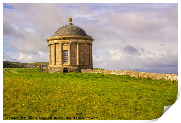 Mussenden Temple on the North Coast of Ireland  Print by Michael Harper