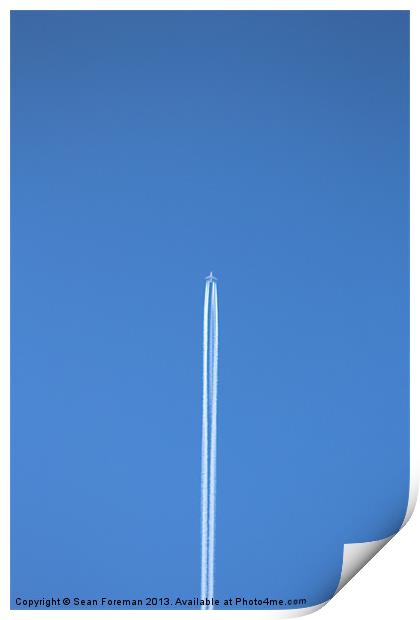 Leaving on a Jet Plan Print by Sean Foreman