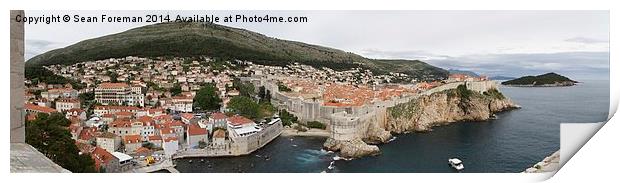 Dubrovnik Old Town Print by Sean Foreman