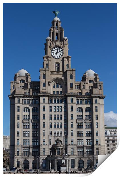 Iconic Liverpool Landmark Print by Sean Foreman