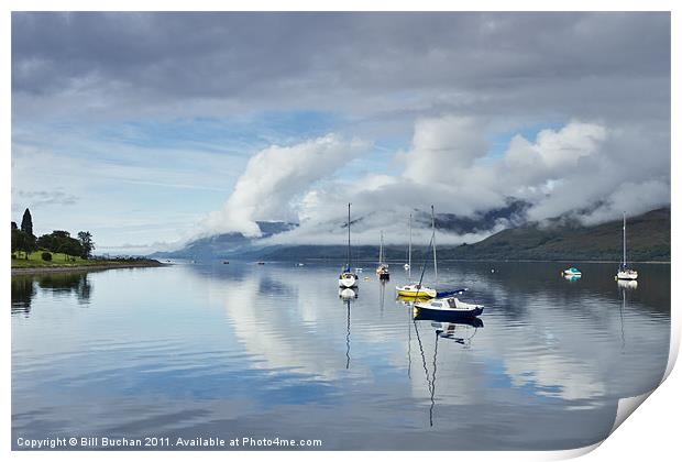 Loch Linnhe Morning Mist Print by Bill Buchan