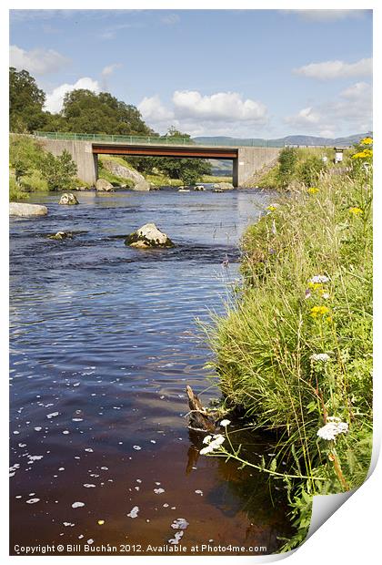 Gella Bridge Near Kirriemuir Print by Bill Buchan