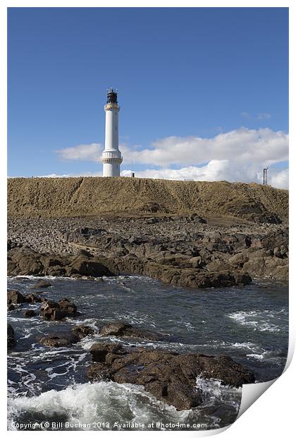 Girdleness Lighthouse Rocks Photo Print by Bill Buchan